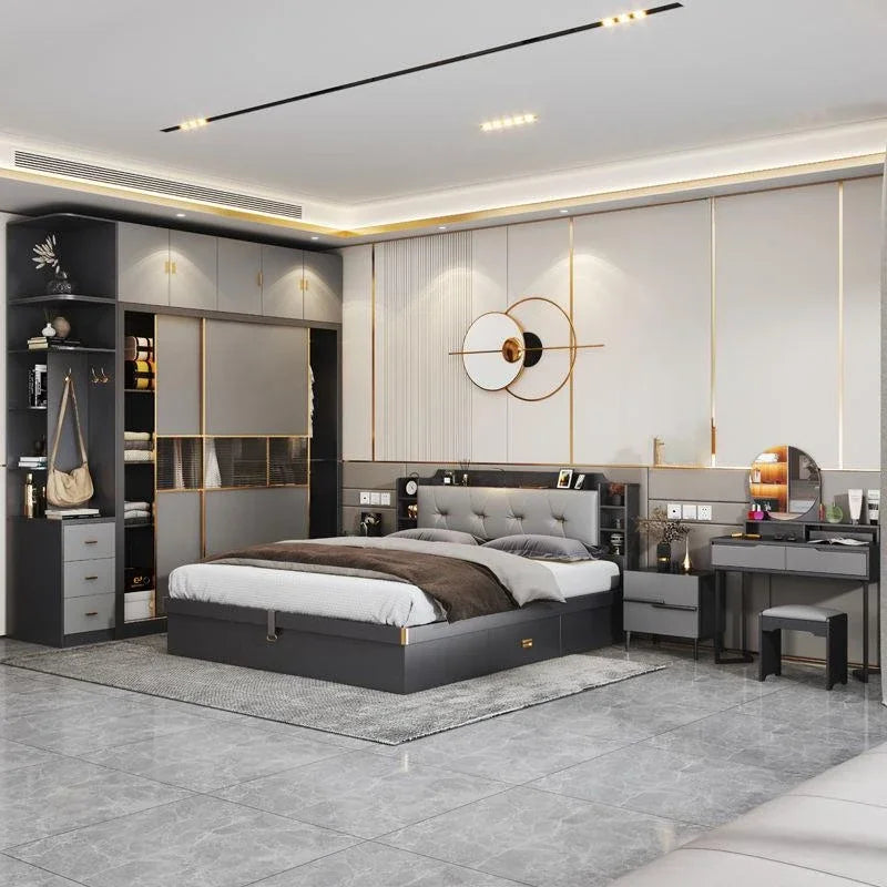 Nordic King Size Light Luxury Bed Loft Comforter