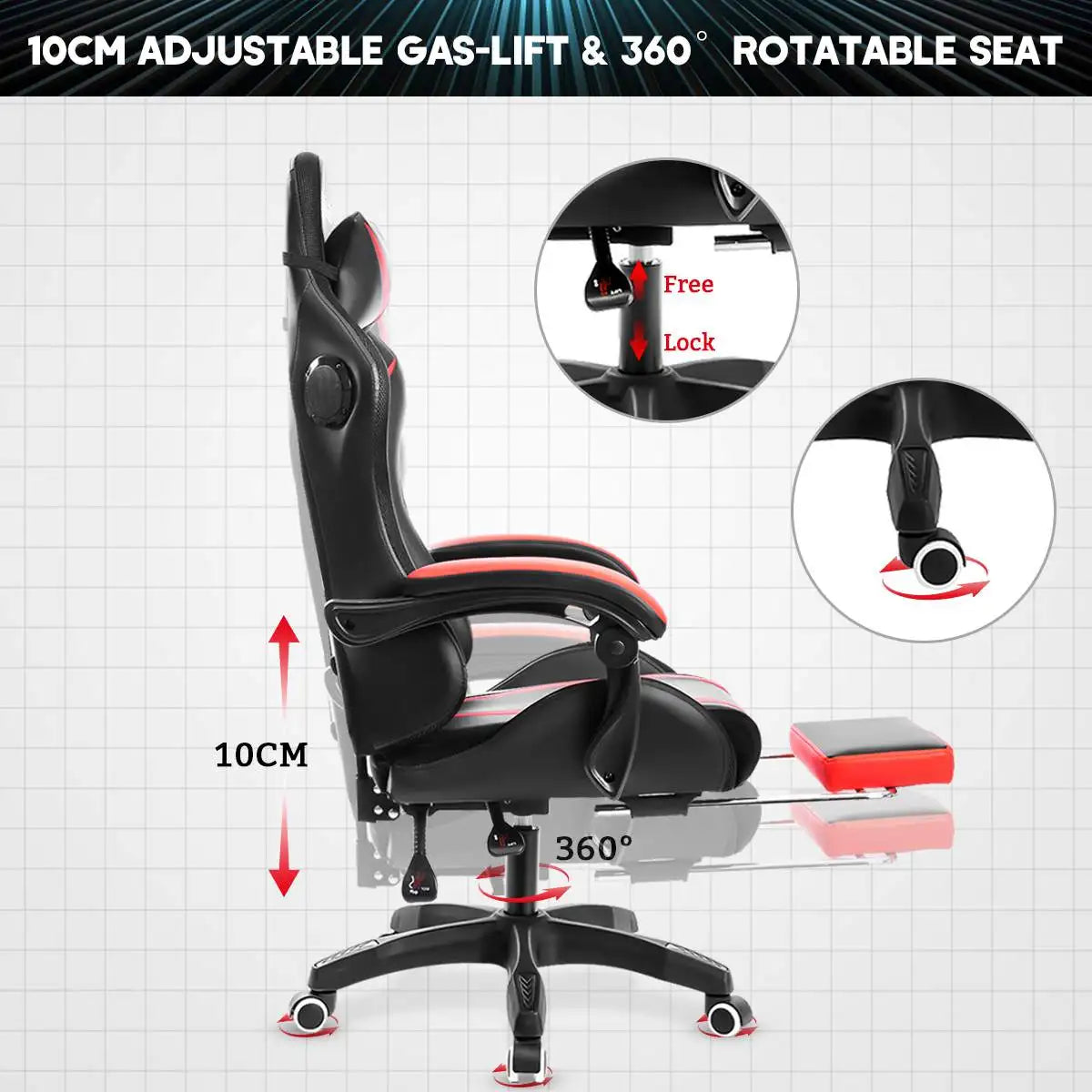 RGB Light Office Chair