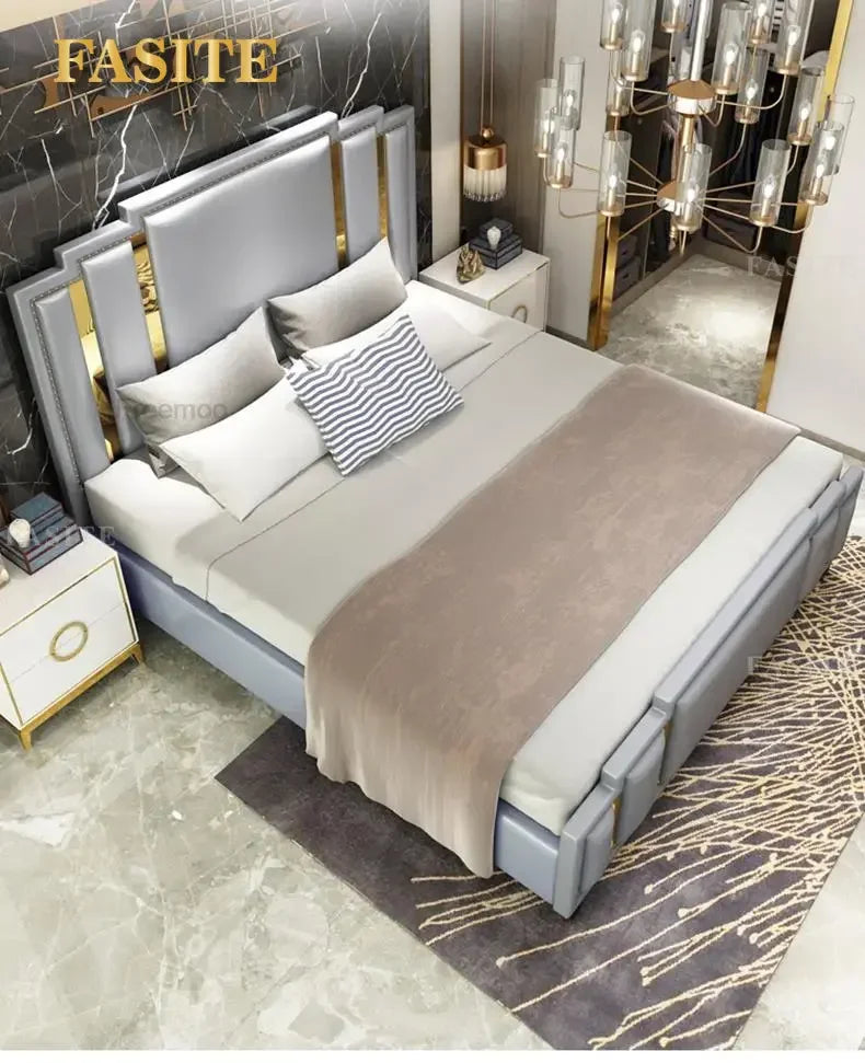 Modern Customizable Bed Designer Sets, King & Queen Size