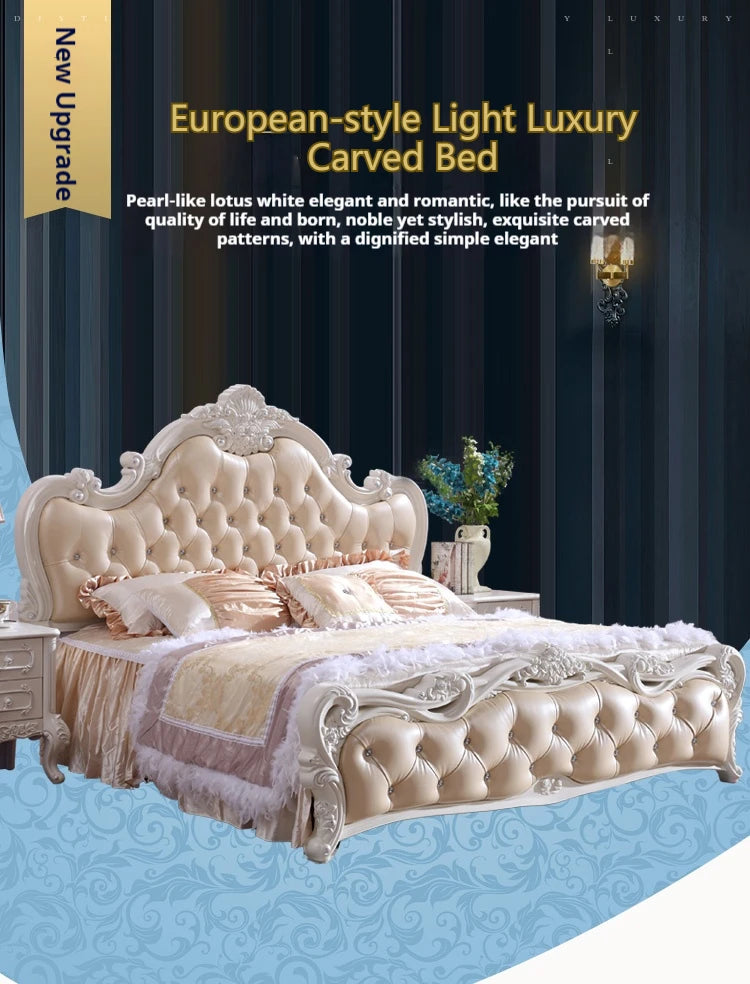 Letti  E Master High End Set Designer  Home Modular Double  Modern European Style Bedroom Set