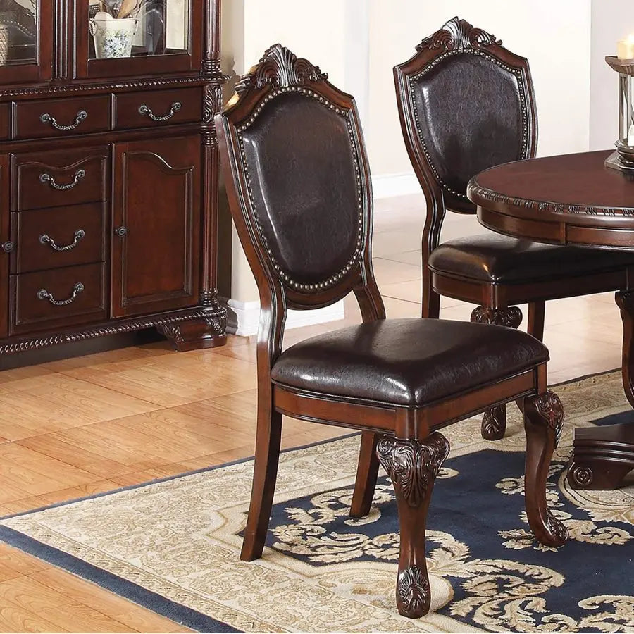 5pc  Set with 1 Classic Round Table & 4 side chairs