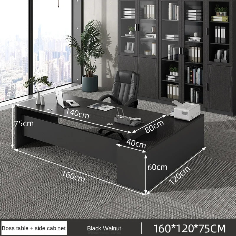 Luxury European Organizers L-shaped Standing Computer Writing Desk