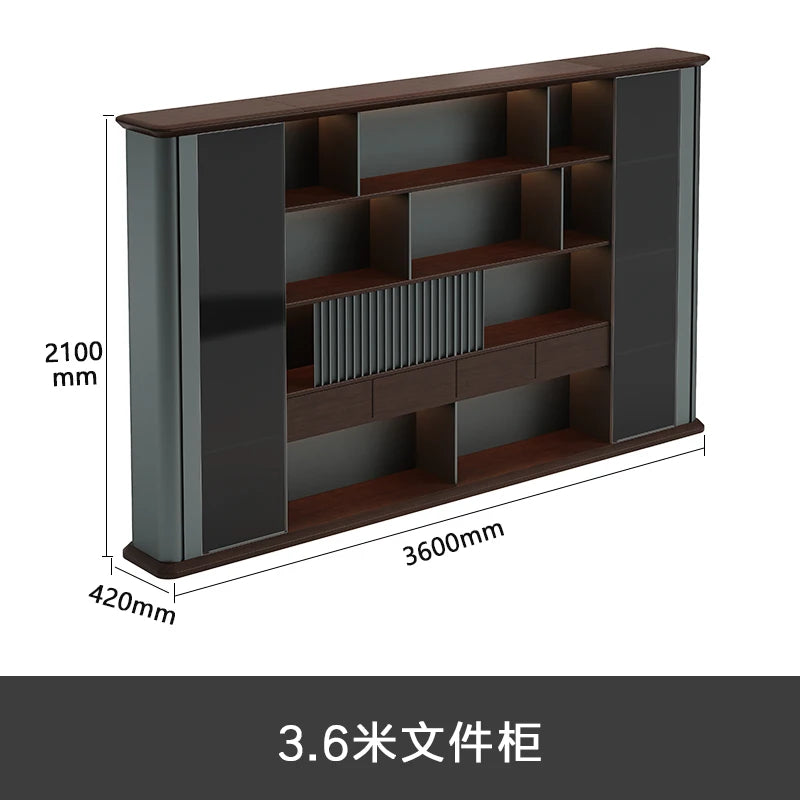 President High Quality Light, luxury Filing Cabinet, Boss wooden corner work table