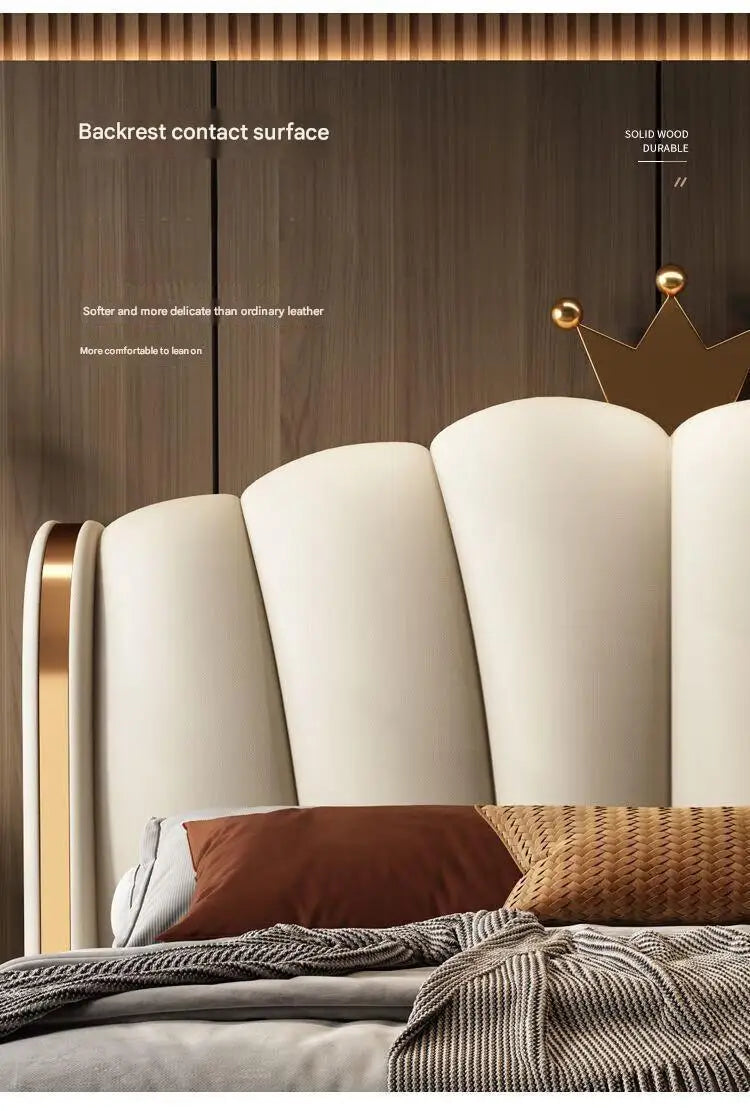 European Design Girls Princess Safe Sleeping King Size/Queen Modern Bed