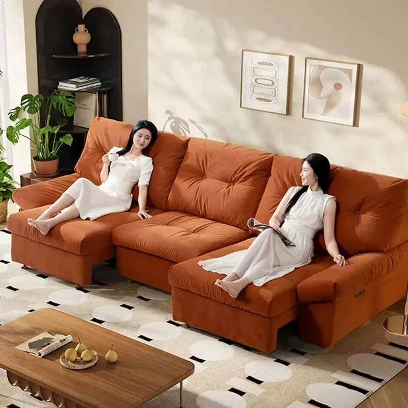 Nordic Electric Sofas Soft  Puffs Luxury Relax Lazy  Floor Designer Style