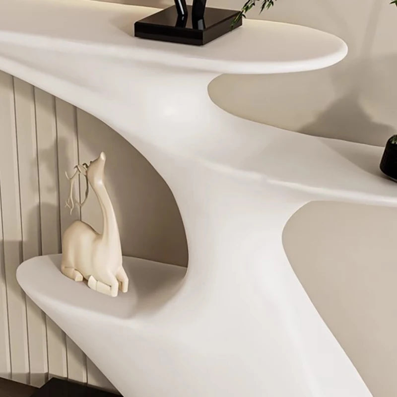 Nordic Miminalist  Mini Corner White Table Console office table design