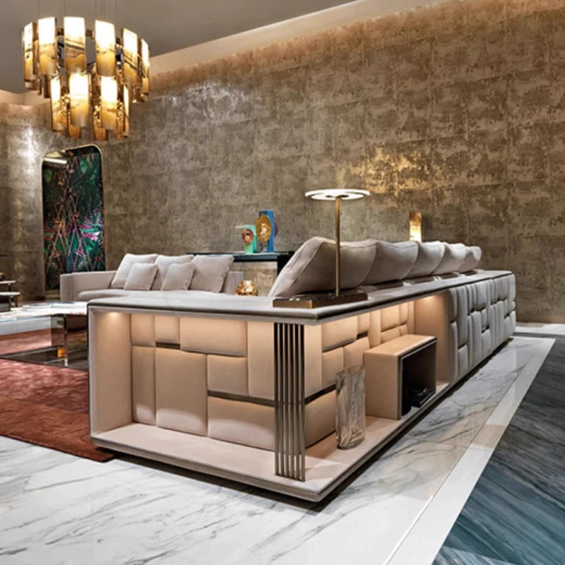 Leather Design  Luxury Modern Office Ergonomics Sofas Individual Storage