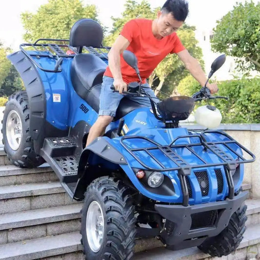 Quad Bike Hunting Farm Utility  Gasoline Adult 500cc ATV 4x4 4 Wheeler off-Road-Scooter ATV
