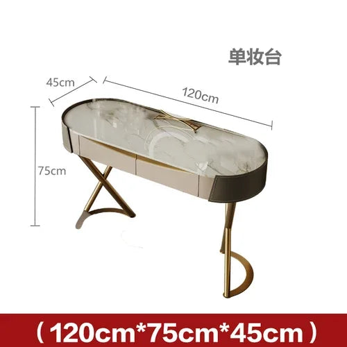 Italian Luxury Modern light Dressing with Mirror, organizer and stool



















l