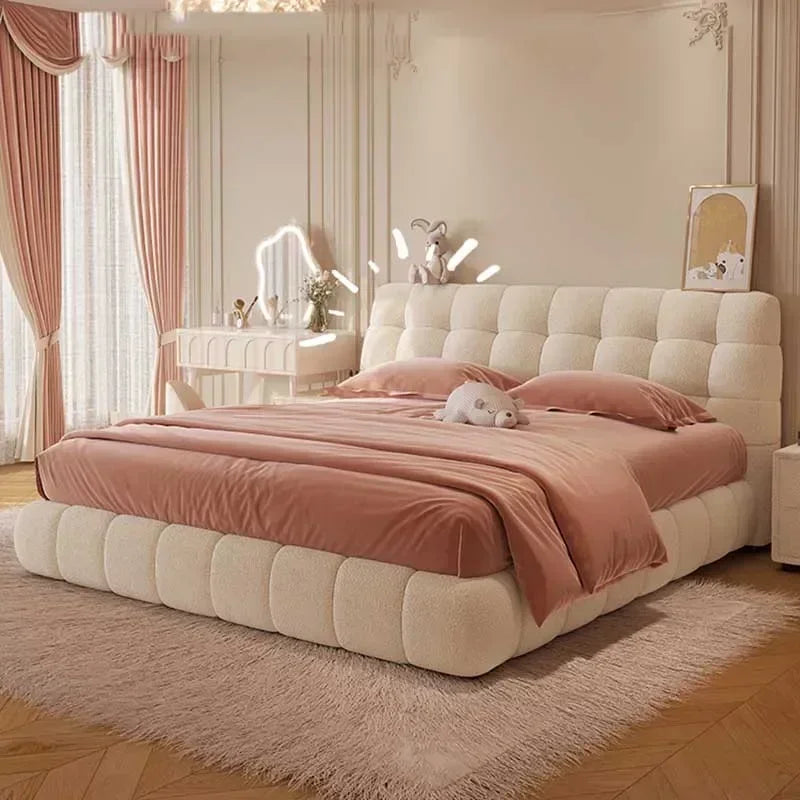 Modern Wood  Loft  Double Bed , Luxury Double Floor Storage