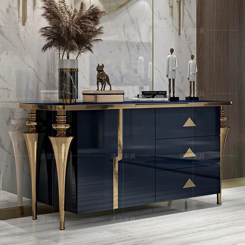 Modren Entrance Display stand, luxury storage cabinets, showcase corner drawers