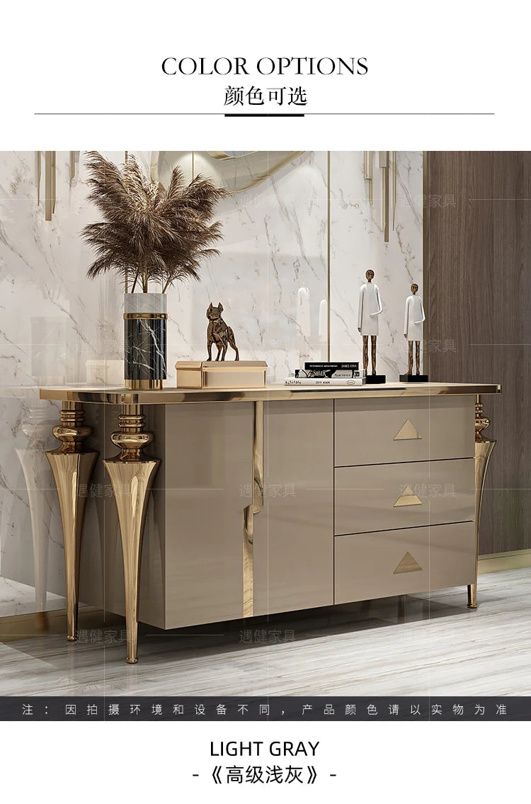 Modren Entrance Display stand, luxury storage cabinets, showcase corner drawers