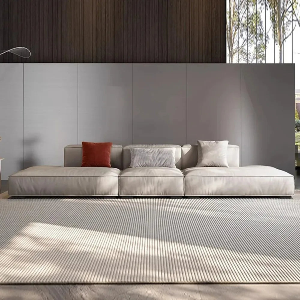 Contemporary Design Durable Leather Sofa Set for Reception & Lobby Lounge Commercial  Customized  seating