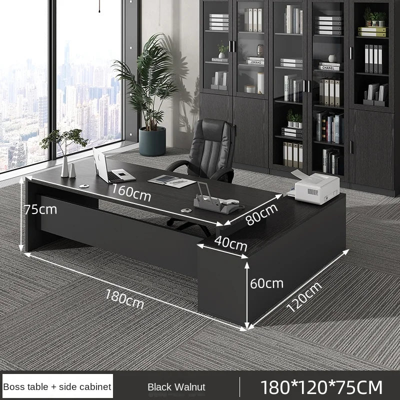 Luxury European Organizers L-shaped Standing Computer Writing Desk