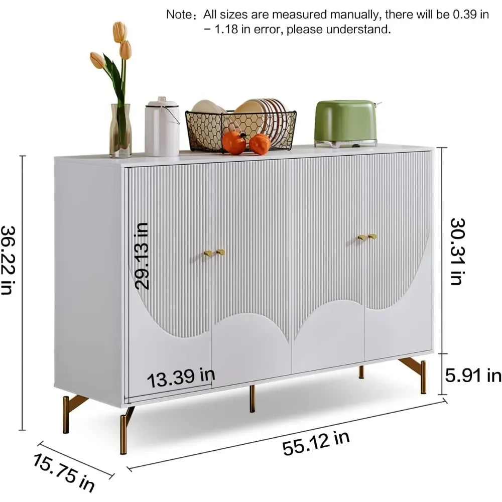 Accent Cabinet with shelves, Coffee Bar, Console Table