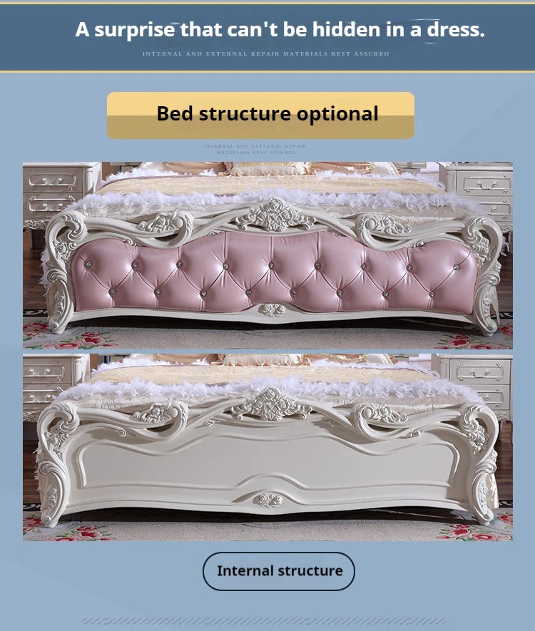 Letti  E Master High End Set Designer  Home Modular Double  Modern European Style Bedroom Set