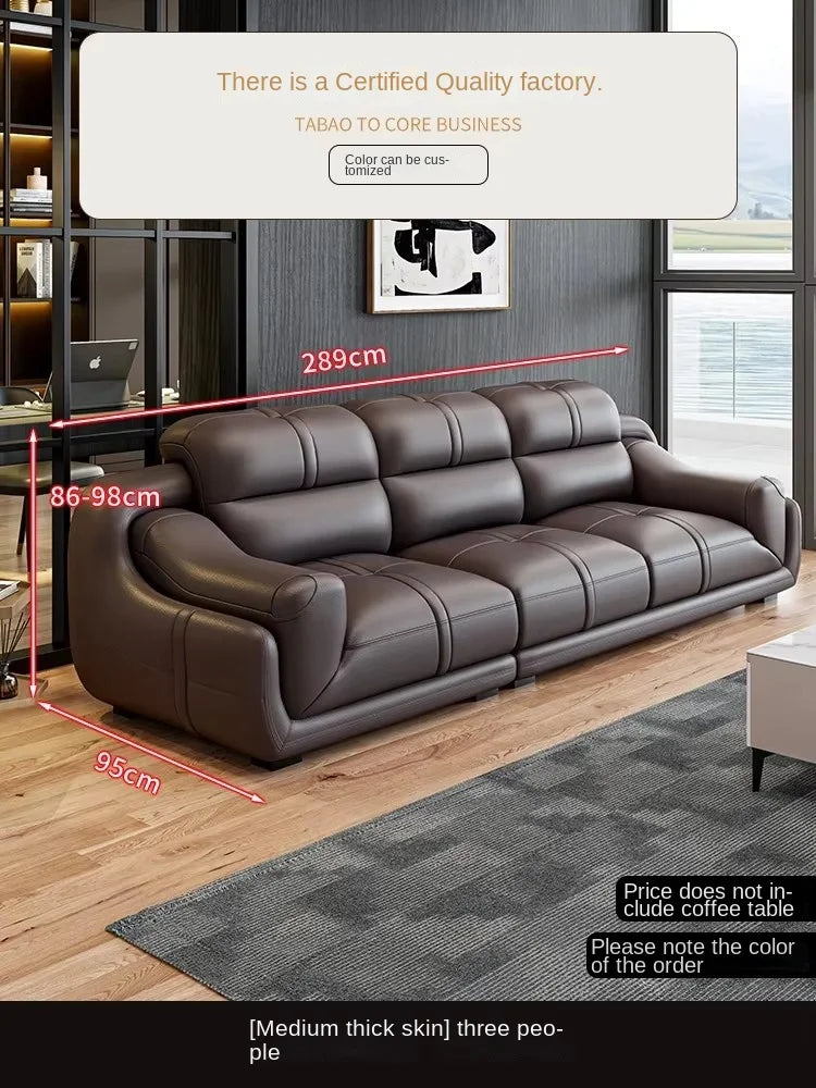 Nordic Modern Reclining Designer Large Wood  Brown Armrest design full set sofas