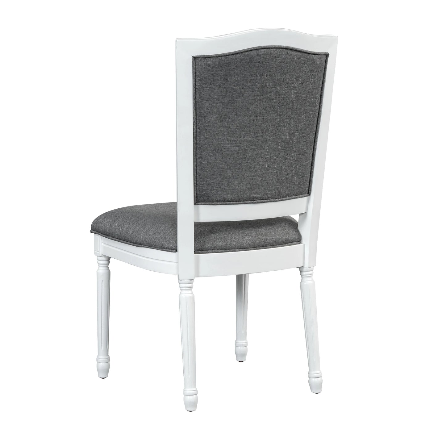 TOPMAX Rustic 7-Piece  Extendable Table Set with  Removable Leaf, 6 Upholstered  Chairs