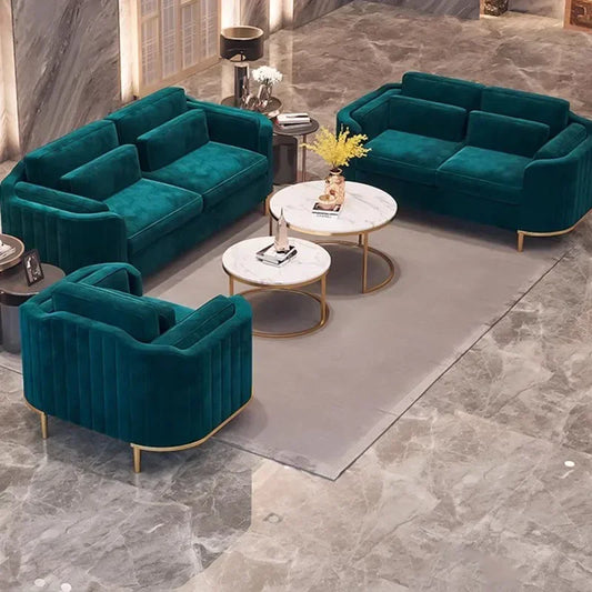Green Floor Armchair, modern fancy designer  sectional sofa