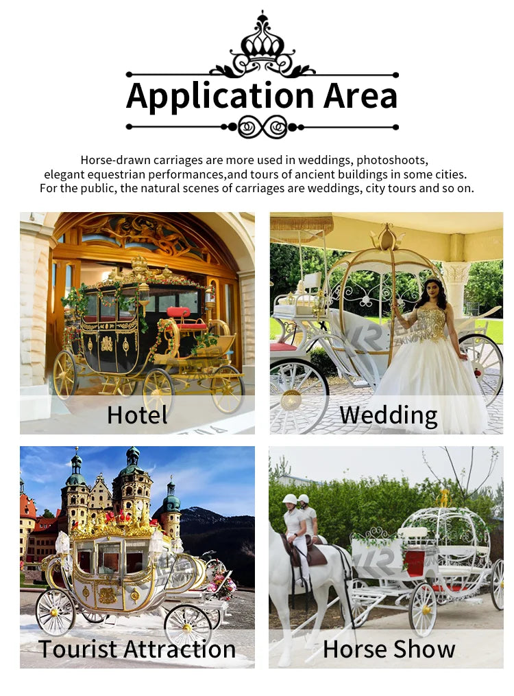 Electric Carriages, 4  wheels, royal wedding, cinderella, horse drawn buggy, sightseeing vintage horse wagon carts