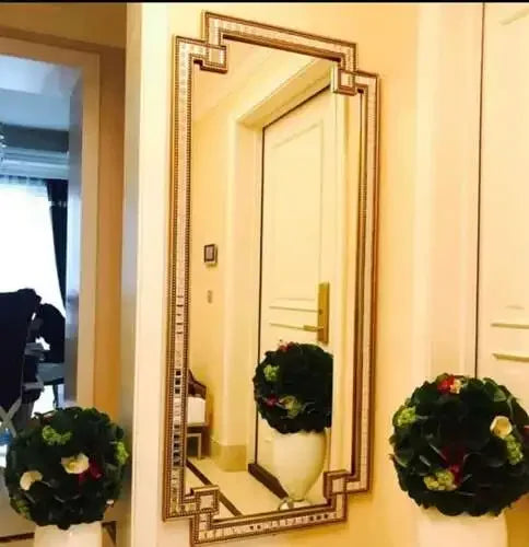 Nordic Aesthetic Horizontal Designer Big Size Wall Mirror
