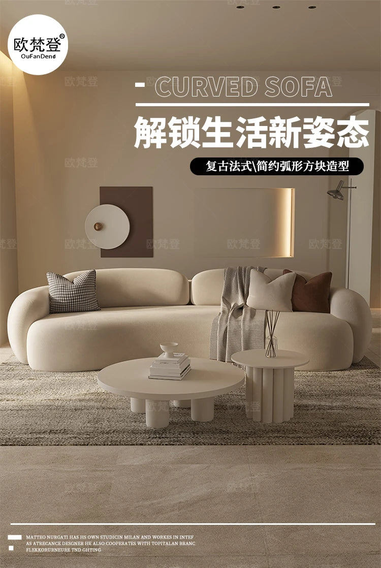 Nordic Armrest Large Filler Sofas,  European Brown Wood ,Floor Salon Sofa , Luxury & Unique Recliner