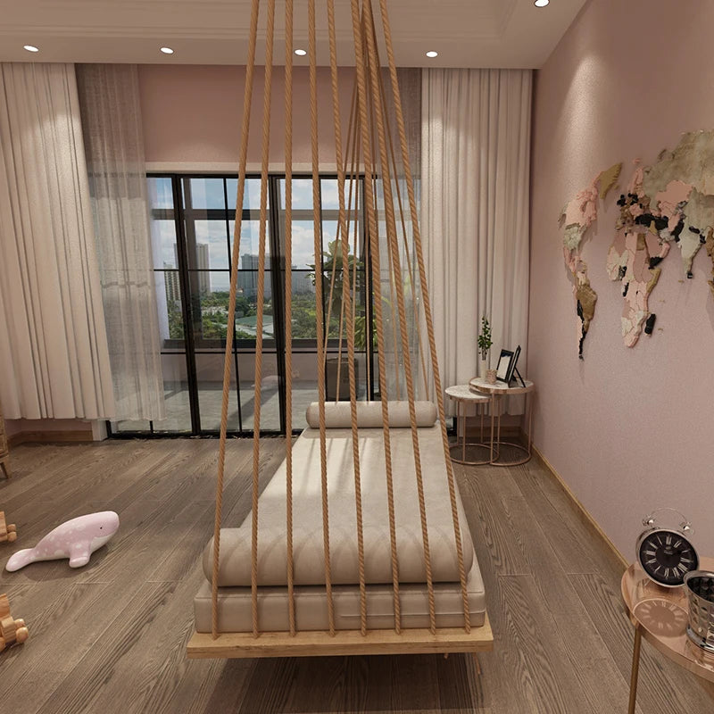 American Style Comfortable Fashionable Aesthetics Simple Unique Wedding Design Bed Frame Hang