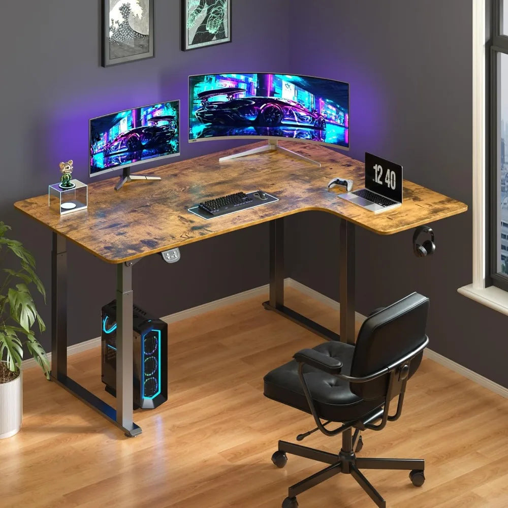 L Shaped Desk , Electric Large