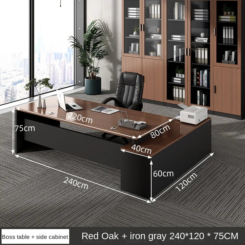 Luxury European Organizers L-shaped Standing Computer Writing Desk