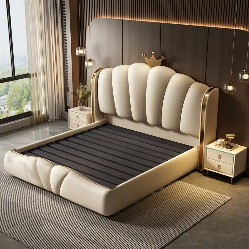 European Design Girls Princess Safe Sleeping King Size/Queen Modern Bed