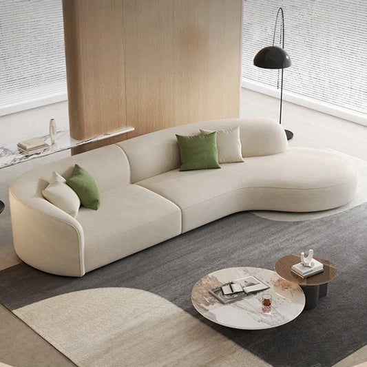 Divano Moderno Wood Frame Design Filler  Beige Sofas, Reclining Corner Lounges Salon Sofas