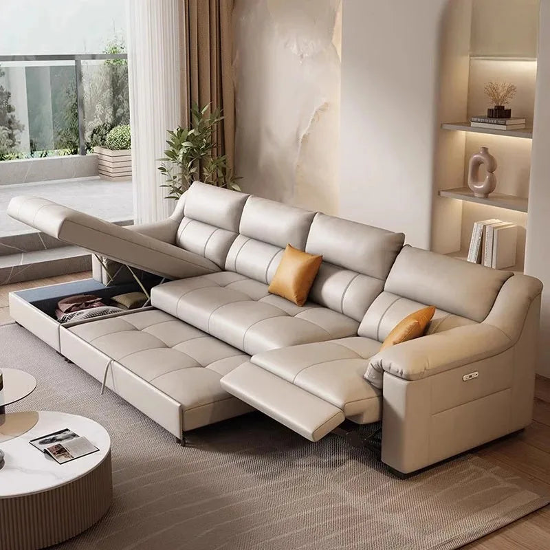European Back Support Electric Luxury Puffs Recliner Lazy Sofas