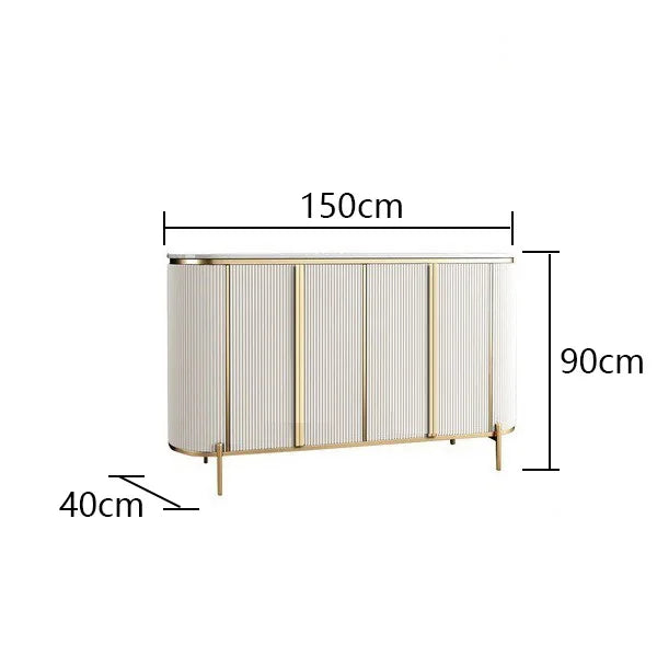 Light Luxury Entrance Storage Cabinet Side Table Simple Living Room  Shoe Cabinet Entry Marble Dining Sideboard