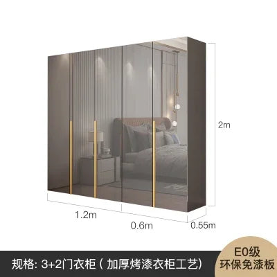 , Multifunction Wardrobe Closet. wooden doors, space saving, storage drawer