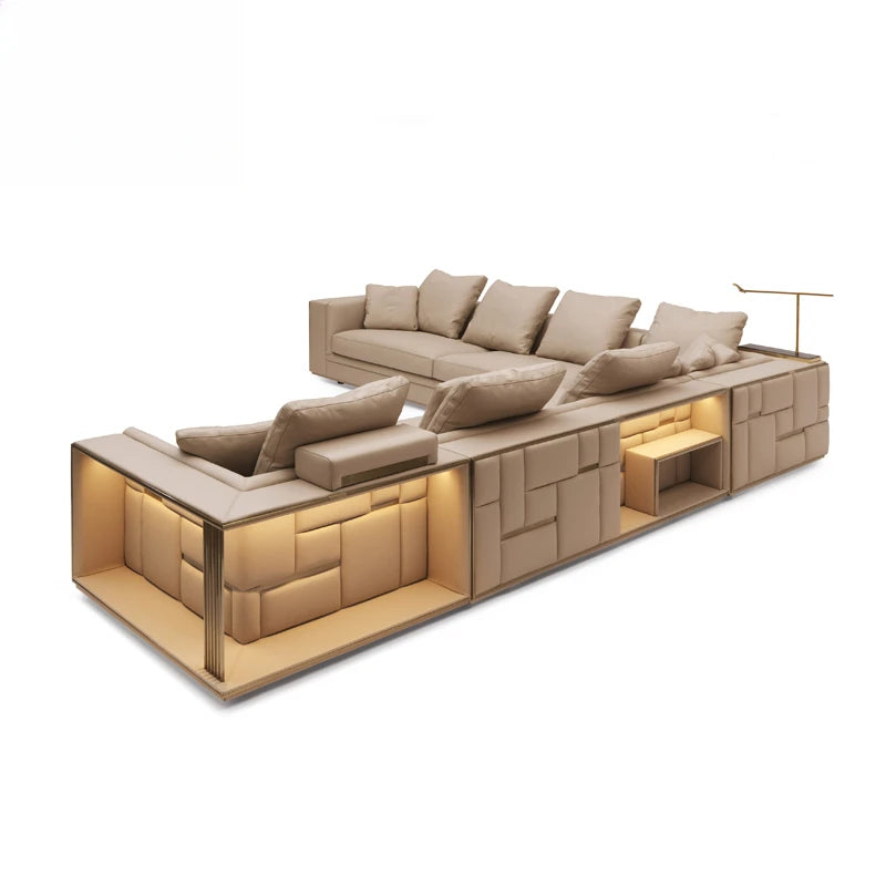 Leather Design  Luxury Modern Office Ergonomics Sofas Individual Storage