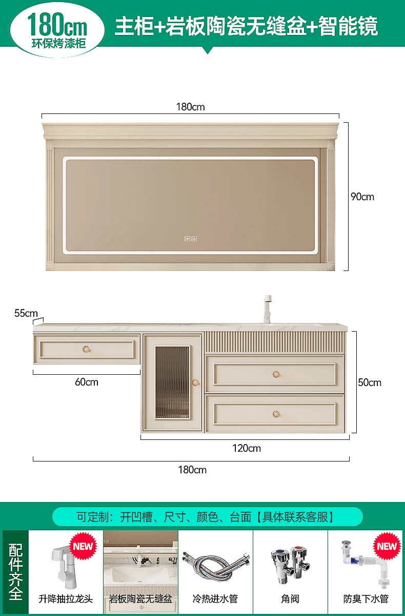 French Ceramic Vertical Vanity, Portable Toilet Wall Shelves Desk Storage Organizer, rock sinks cabinet