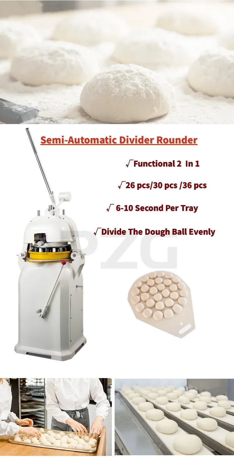 Small Round Bun Dough Ball, Divider Making Making Machine