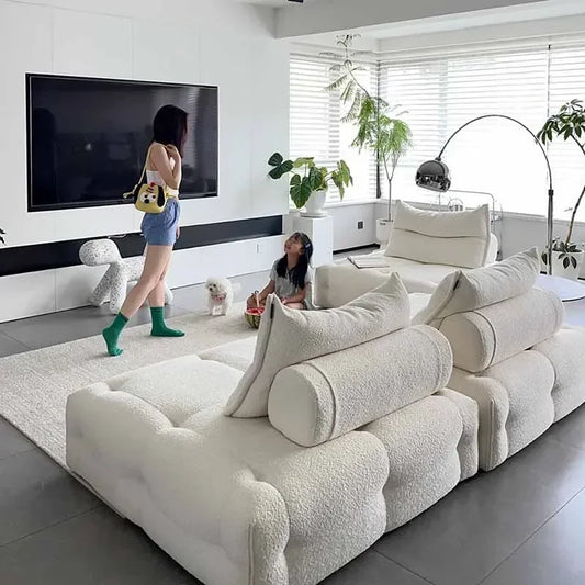 Nordic European Fancy Unique Large Wood Luxury Modern Sofas