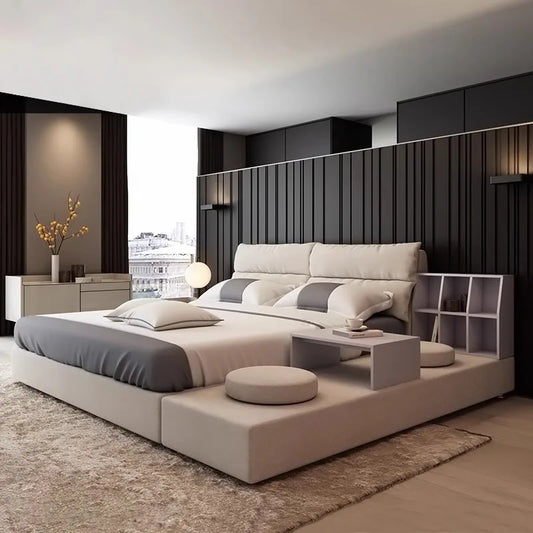 Nordic Aesthetics Miminalist Fashionable Design  Modern Confortable ,Luxury Quality Bed