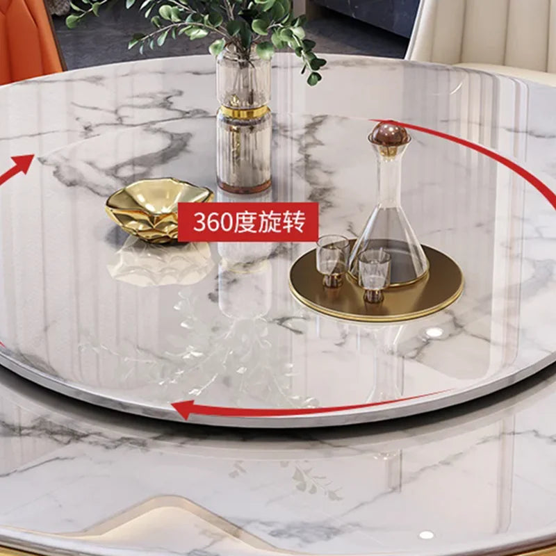 Nordic Minimalist  Black  Round Display  Modern Luxury  Table