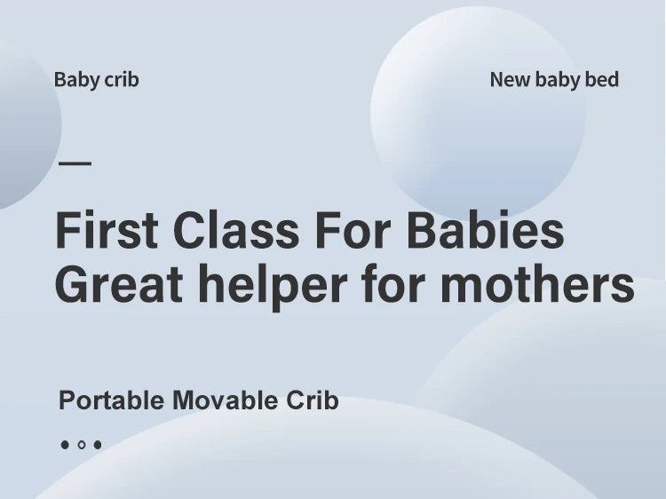 Crib Free Baby Bedside Portable Infant Travel Bed