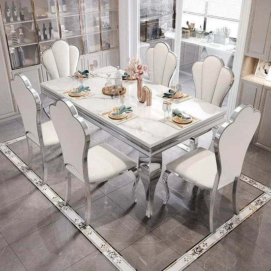 Nordic Vanity Oilproof Luxury, Unique Gold Vintage Marble. Big Design Table
