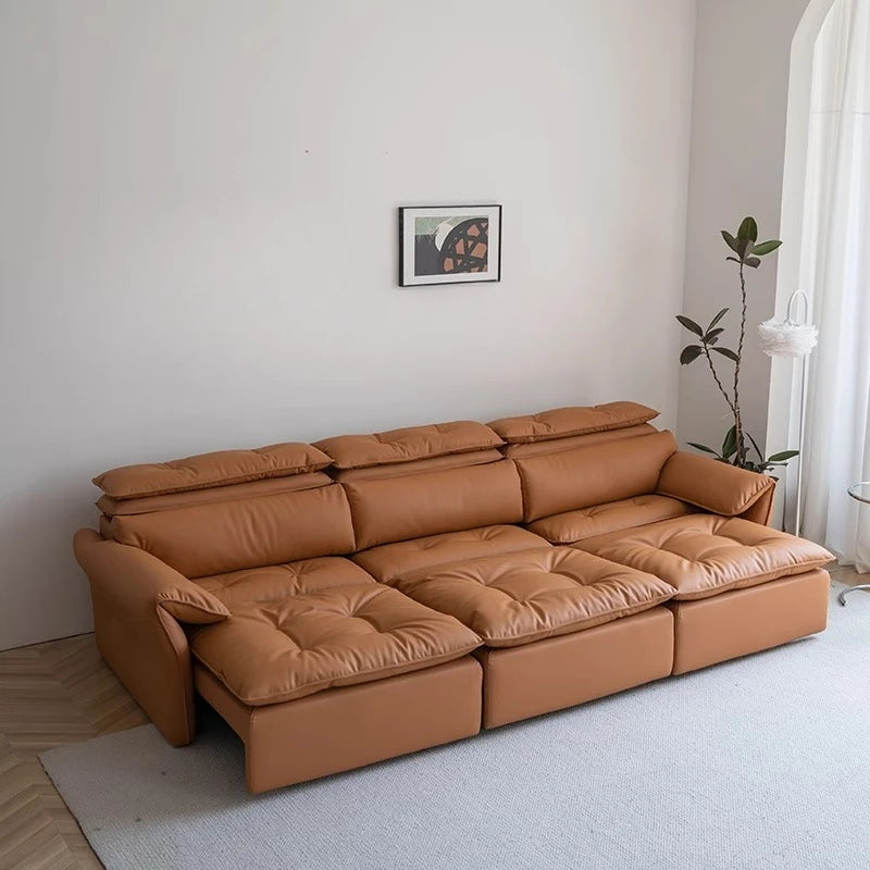 Luxury Floor Recliner, Electric High Back Adjustable 3 seater sofa