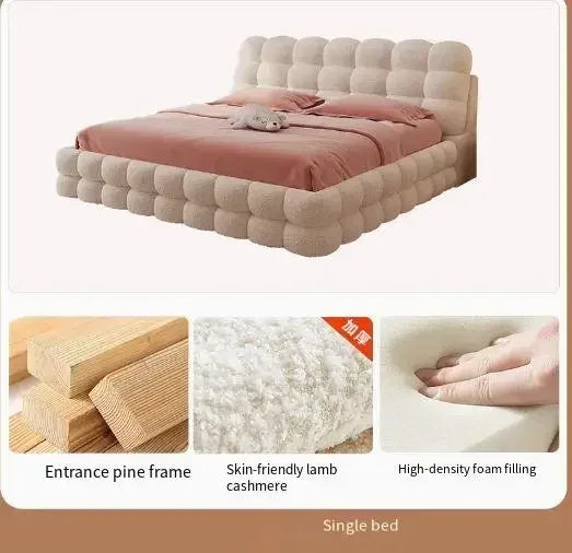 Modern Wood  Loft  Double Bed , Luxury Double Floor Storage