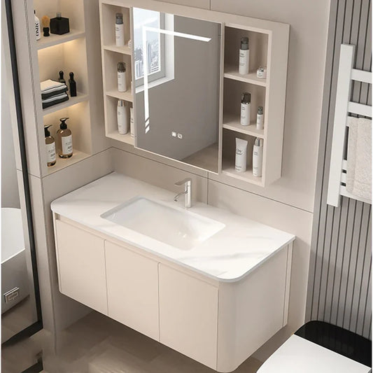 Small Closet Vanity  Cabinet  Double sink Washbasin Storage, Toilet Kabineti Towel Base