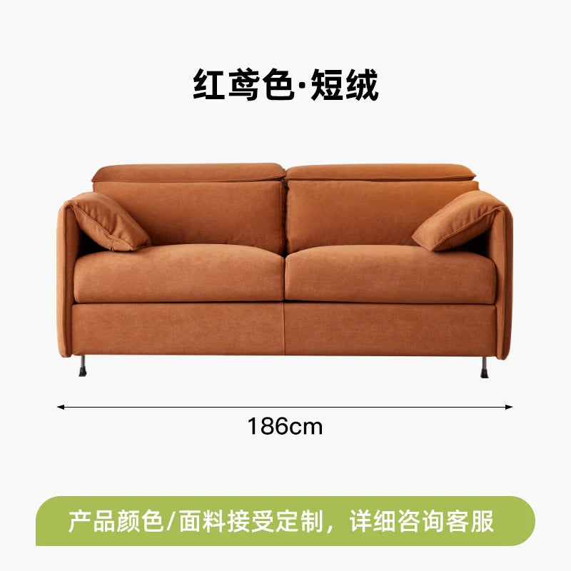 Nordic Italian Designer Modern Small Sleeper Sofa, foldable , convertible couch