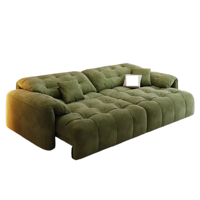 Nordic European Large Luxury Sofas , Electric Modern Foldable Designer Puffs