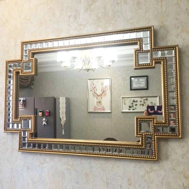 Nordic Aesthetic Horizontal Designer Big Size Wall Mirror