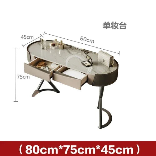 Italian Luxury Modern light Dressing with Mirror, organizer and stool



















l
