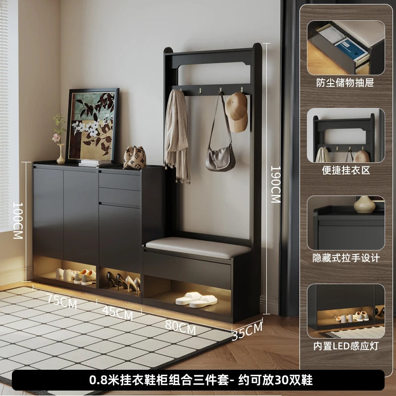 Simplicity Luxury Entryway Modern Designer Organizer Shoe Rack Space Saving Cabinet